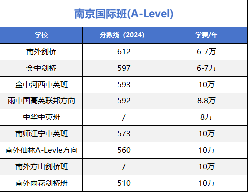 2025年南京國際班招生計劃匯總！附各國際學校開設課程！