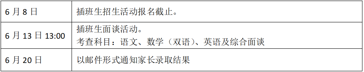上海市實驗學(xué)校國際部2025學(xué)年第一學(xué)期（秋季入學(xué)）插班生報名啟動